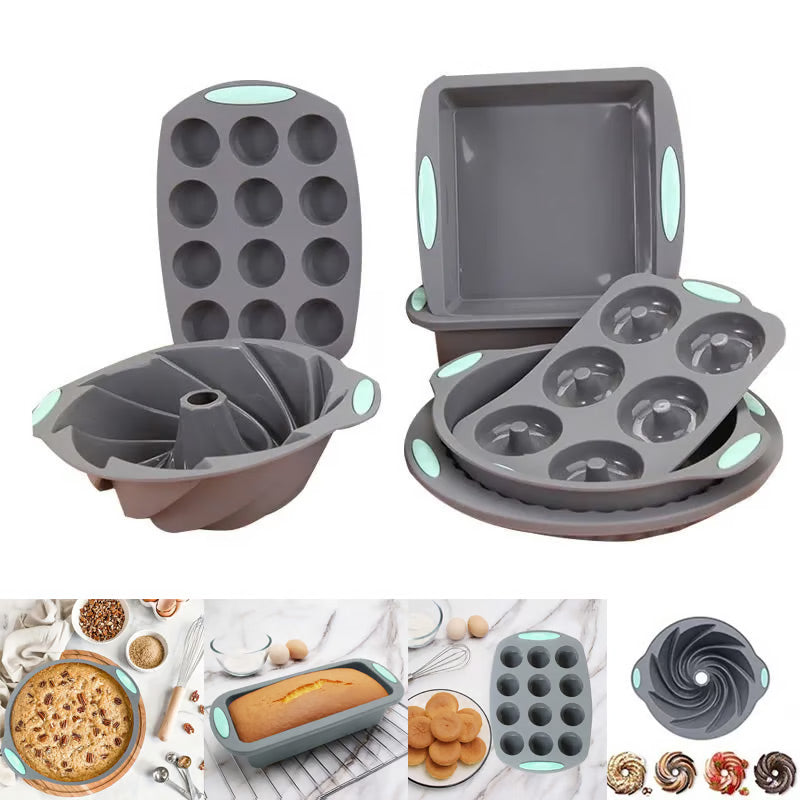 Set di Stampi in Silicone per una Facile Cottura