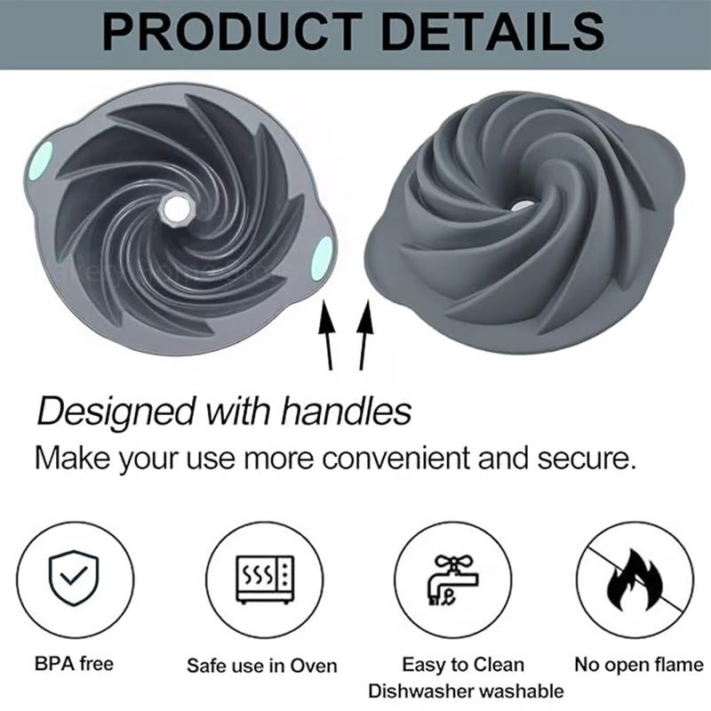 Set di Stampi in Silicone per una Facile Cottura