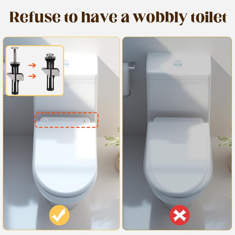 🔥Acquista 1 e ricevi 1 gratis🔥Kit di bulloni di fissaggio per sedile WC per impieghi gravosi