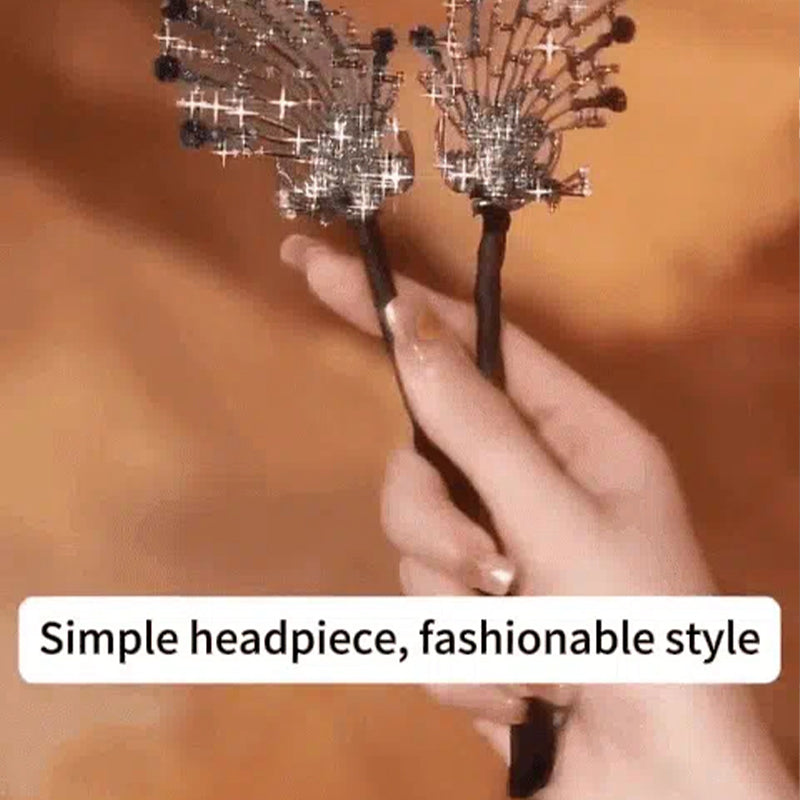 Forcina per Capelli Elegante a Forma di Pavone