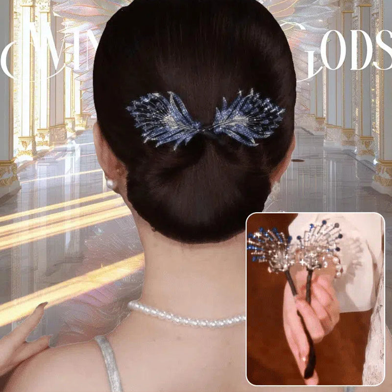 Forcina per Capelli Elegante a Forma di Pavone