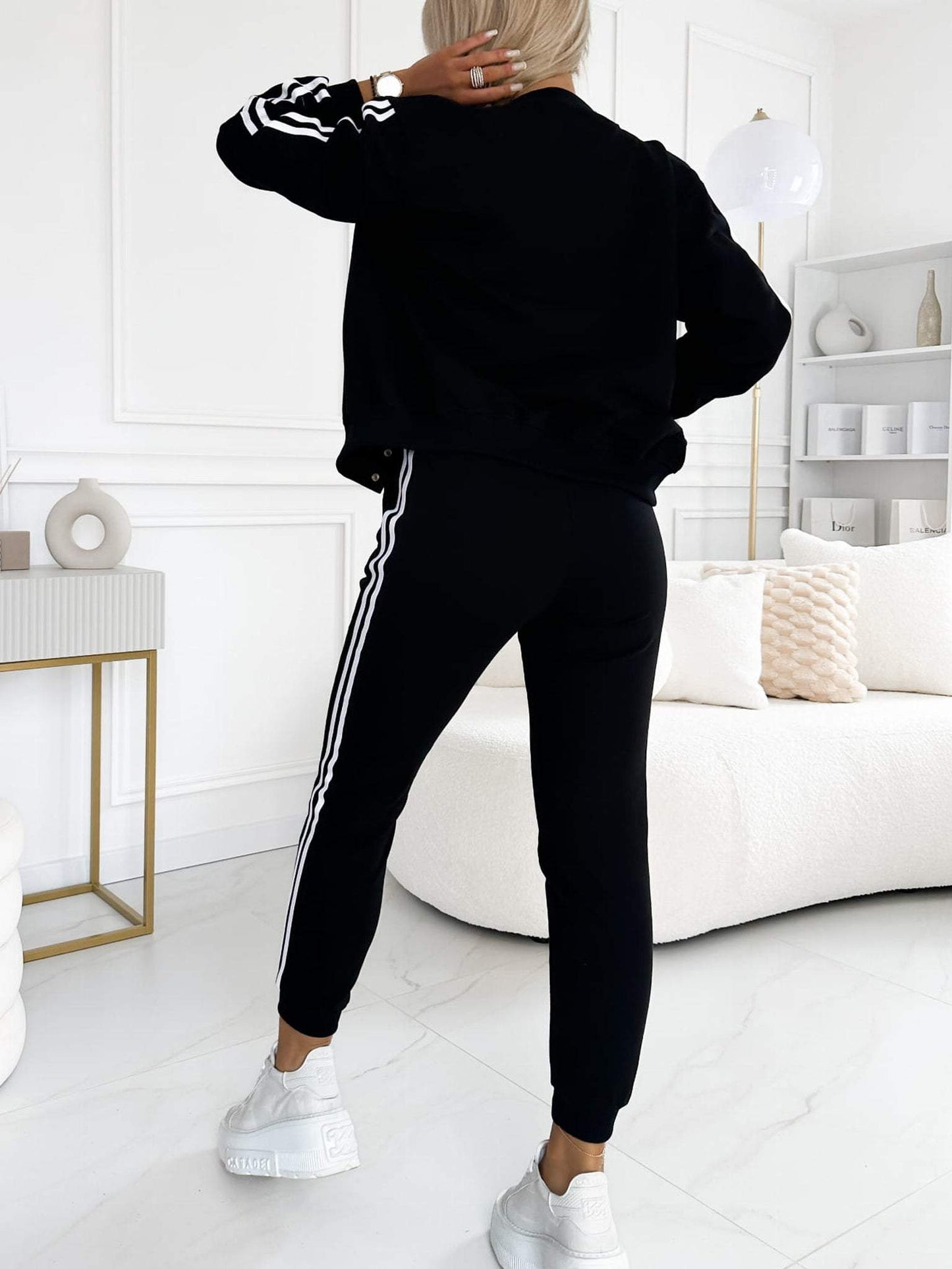 Set Giacca da Baseball e Pantaloni a 3 Pezzi da Donna