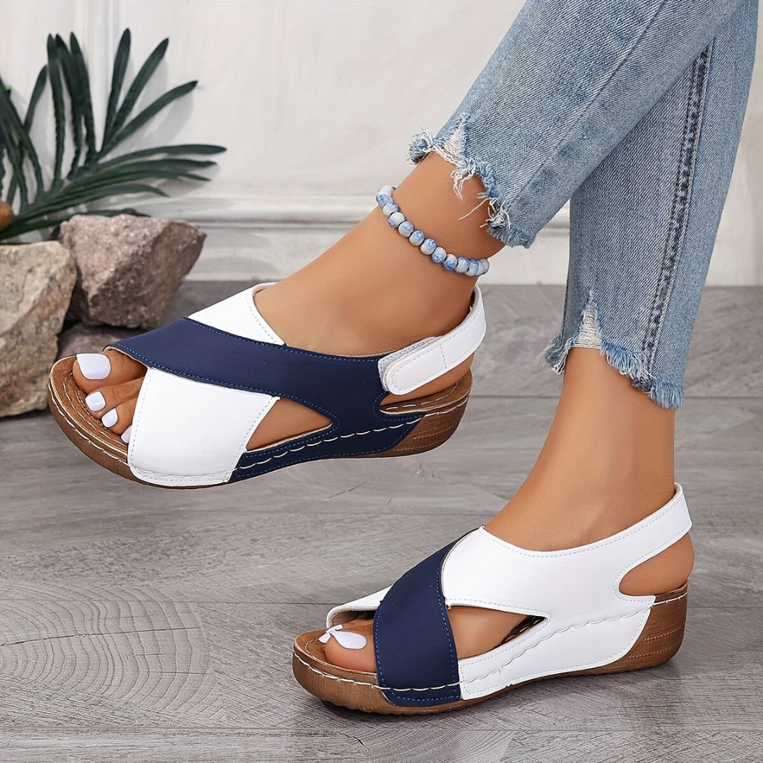 🔥Promozione dell'ultimo giorno 50% di sconto - Sandali ortopedici da donna con tacco inclinato ultra confortevole