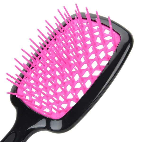 Griglia a nido d'ape Asciugatura rapida dei capelli Pettine da massaggio cavo