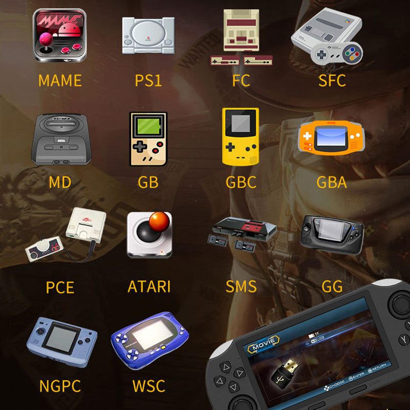 Set di Console di Gioco Portatile HD SF3000