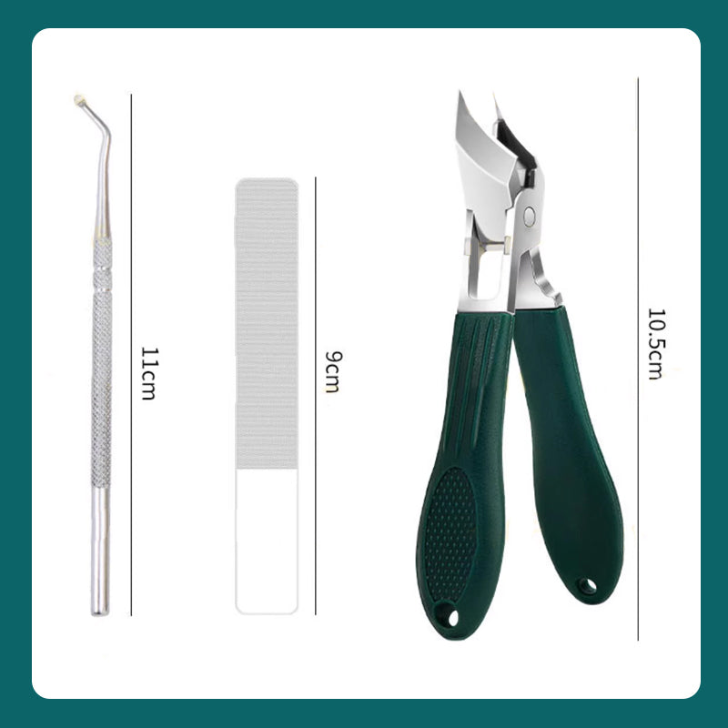 Set di 3 Tagliaunghie Inclinati a 25° Anti-Spruzzo