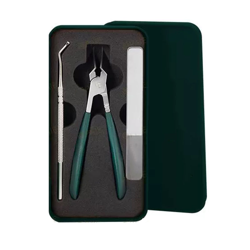 Set di 3 Tagliaunghie Inclinati a 25° Anti-Spruzzo
