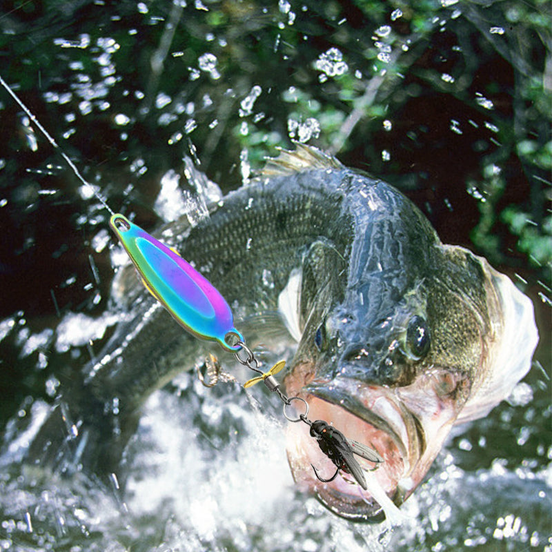 Esca da Pesca con Elica in Metallo per Catturare Pesci