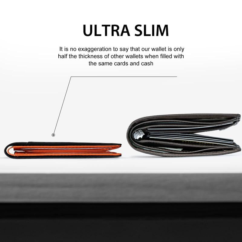 Slim Wallet for Men with Money Clip