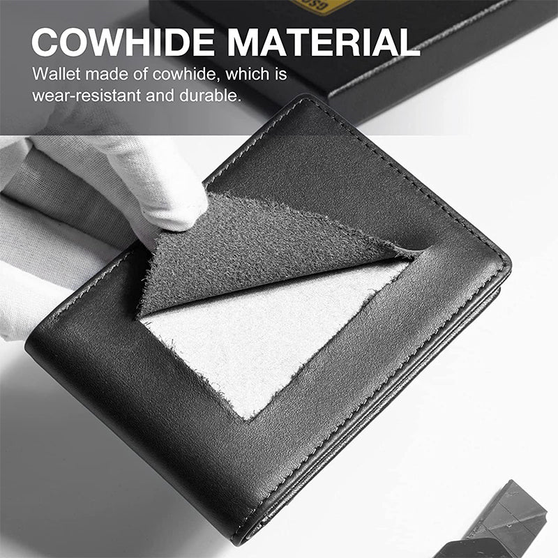 Slim Wallet for Men with Money Clip