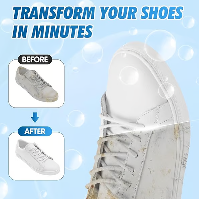 Detergente Universale Portatile in Schiuma Senza Risciacquo per Scarpe