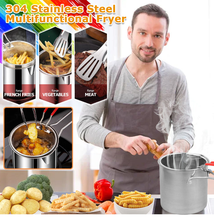 Friggitrice Multifunzionale in Acciaio Inox 304