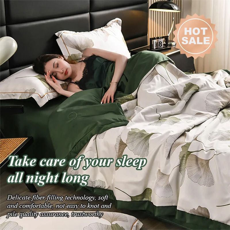 🌞Saldi estivi - 50% di sconto🏆Lenzuolo rinfrescante floreale (set da 4 pezzi)