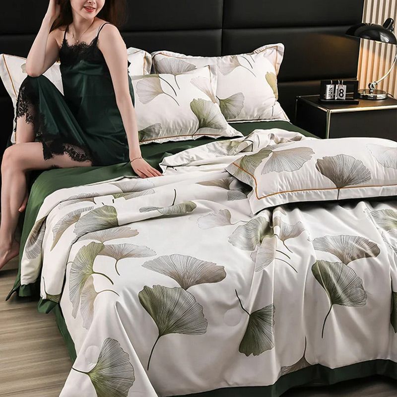 🌞Saldi estivi - 50% di sconto🏆Lenzuolo rinfrescante floreale (set da 4 pezzi)