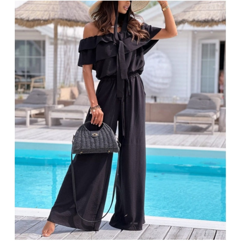 🌞Saldi estivi🌺 Tuta con volant da donna - 52% di sconto