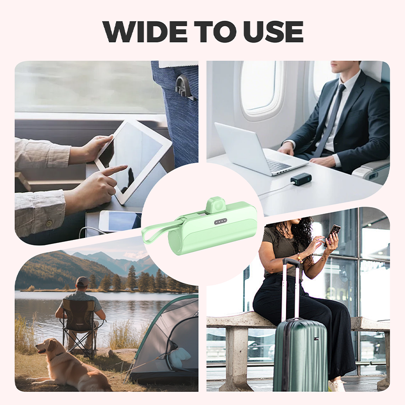 Power Bank Portatile ad Alta Capacità con Cavi Integrati