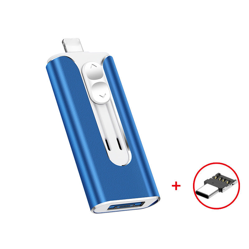 Micro USB da 64 GB + Lightning certificato MFi + 8 Pin + USB 3.0 ⚡4 in1 Unità flash per iPhone/iPad/Android/PC⚡
