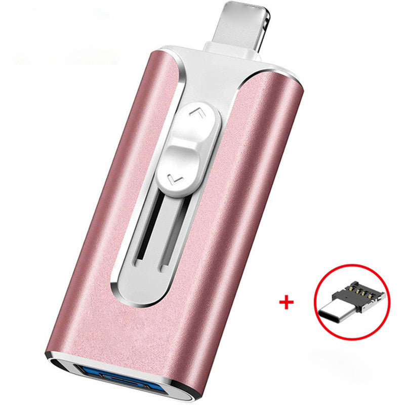 Micro USB da 64 GB + Lightning certificato MFi + 8 Pin + USB 3.0 ⚡4 in1 Unità flash per iPhone/iPad/Android/PC⚡