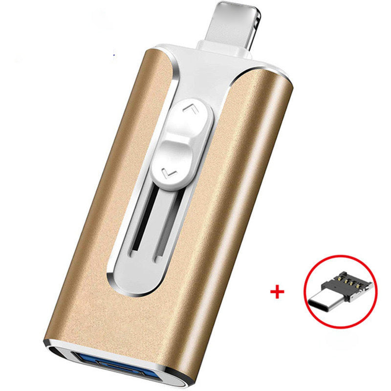 Micro USB da 64 GB + Lightning certificato MFi + 8 Pin + USB 3.0 ⚡4 in1 Unità flash per iPhone/iPad/Android/PC⚡