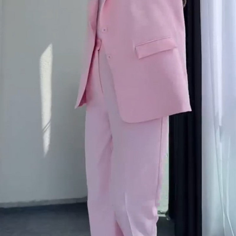 ⏰Ultimo giorno di vendita 49% di sconto💖 Set donna blazer elegante senza maniche e pantaloni a vita alta