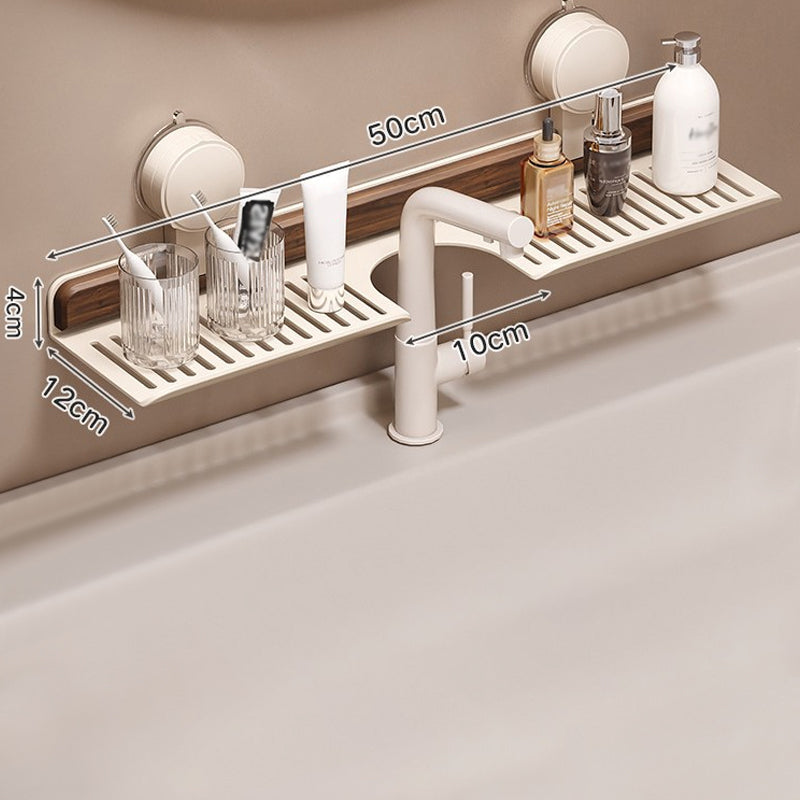 ✨2025 Nuovo design🌸Mensola da bagno a ventosa in legno di noce
