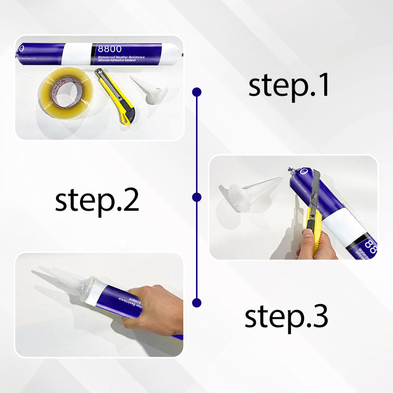 Sigillante adesivo in silicone🔥 impermeabile e resistente alle intemperie contro muffa e muffa