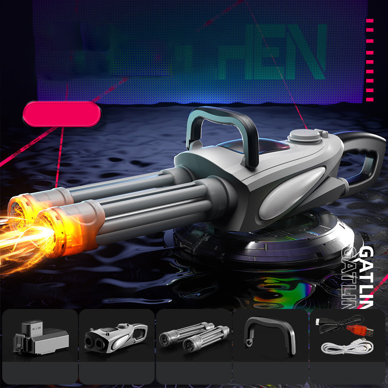 🔫 Sconto limitato del 54%🔥 Set di pistole ad acqua elettriche Gatling a doppia canna🔫🔫🔫