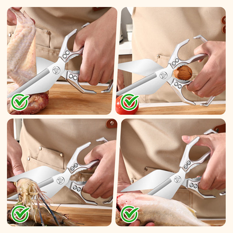 🔥Offerta speciale (50% di sconto)🔥Forbici da cucina multifunzionali e resistenti