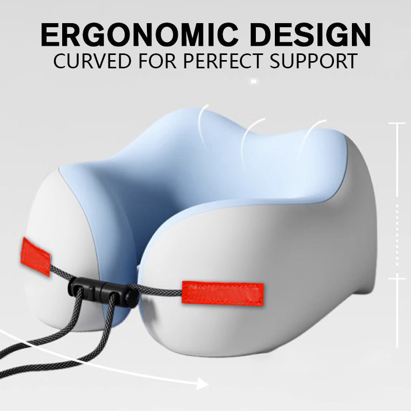 Cuscino da Viaggio a Forma di U in Memory Foam