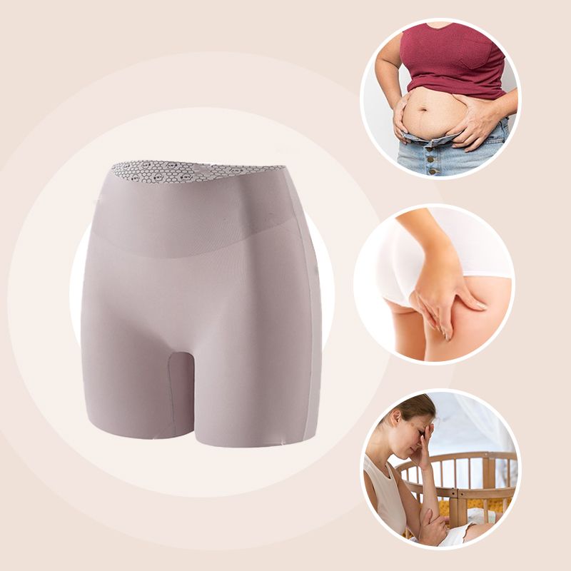 Intimo da donna a vita alta in seta ghiacciata contenitiva e contenitiva per fianchi