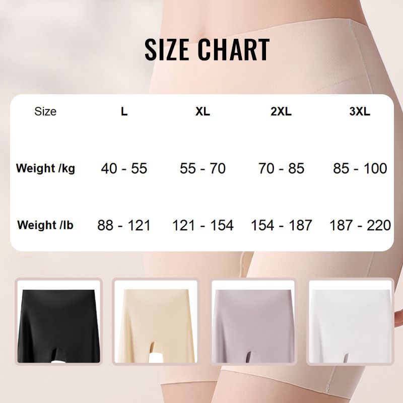 Intimo da donna a vita alta in seta ghiacciata contenitiva e contenitiva per fianchi