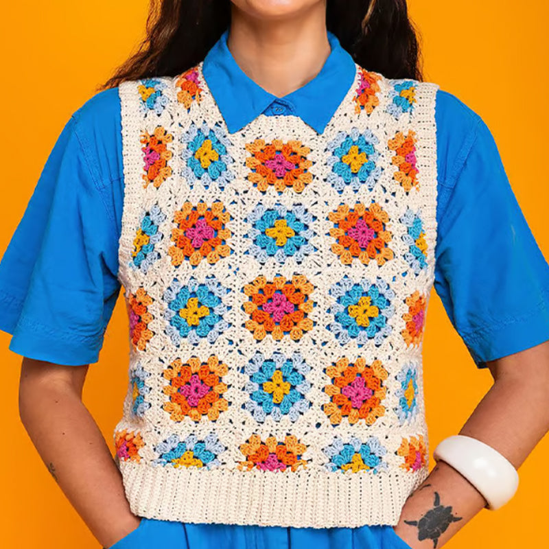 🧶✨Gioco di carte Granny Square per lavorare all'uncinetto – 50 modelli da combinare e comporre