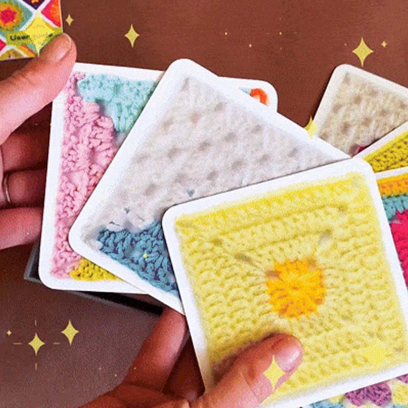 🧶✨Gioco di carte Granny Square per lavorare all'uncinetto – 50 modelli da combinare e comporre