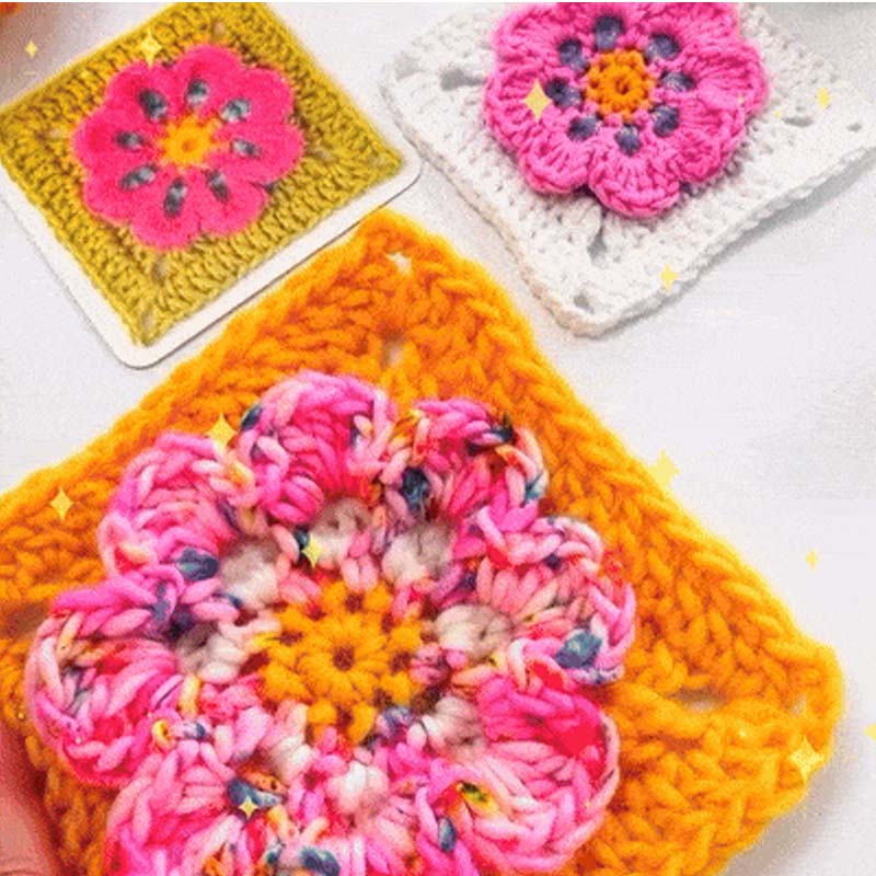 🧶✨Gioco di carte Granny Square per lavorare all'uncinetto – 50 modelli da combinare e comporre