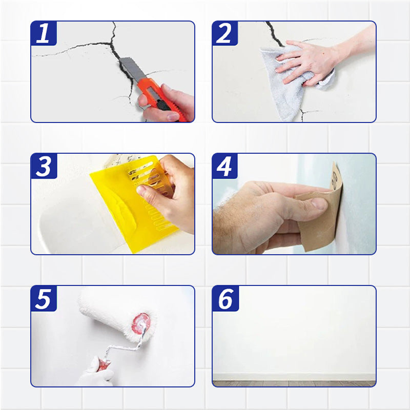 🏠 🛠️Pasta riparatrice elastica e resistente agli strappi per pareti