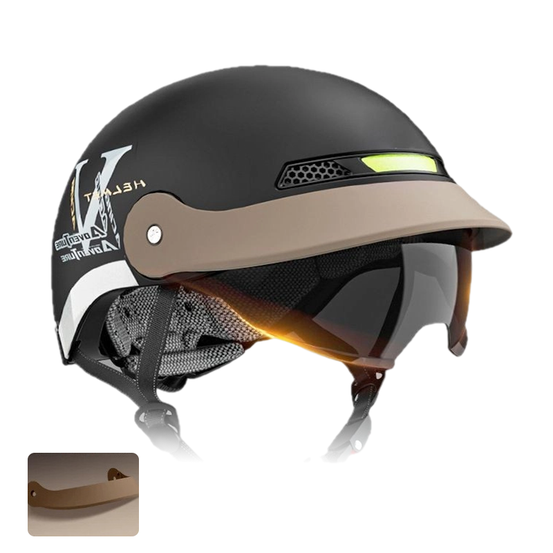Casco da Moto Leggero, Traspirante e Resistente agli Urti