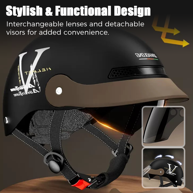 Casco da Moto Leggero, Traspirante e Resistente agli Urti
