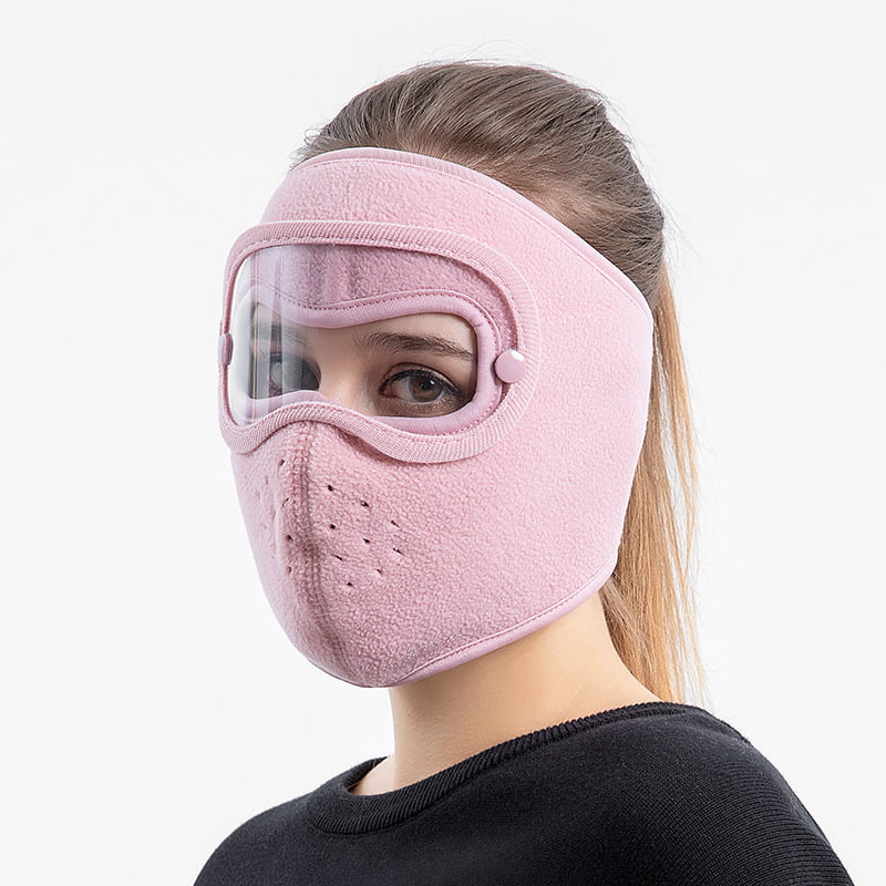 🌬️ Masque anti-buée hiver avec lunettes intégrées : polaire douce, ajustement universel & protection totale ! 🔮