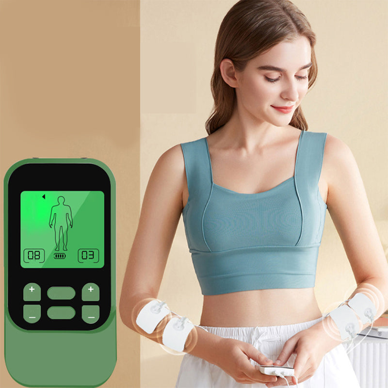 🎉💆♂️50% de réduction ! Stimulateur musculaire TENS portable à double canal – 10 modes, 30 intensités, soulagement ciblé de la douleur partout où vous êtes