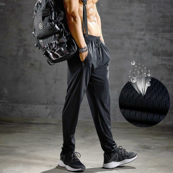 Pantaloni elasticizzati da uomo per l'allenamento e la corsa