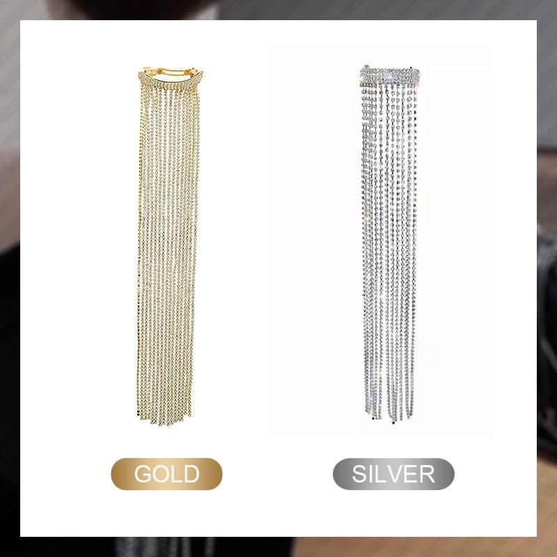 Clip coda di cavallo nappa strass Bling
