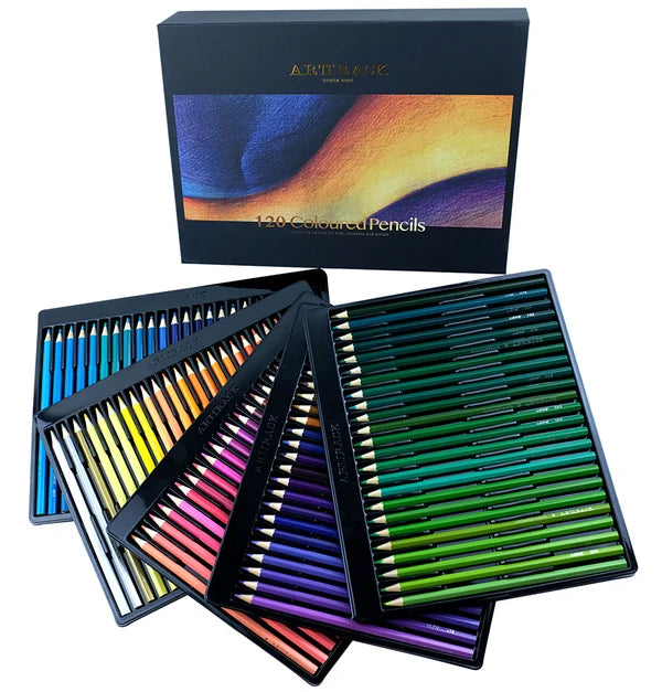 Set di 48 pastelli colorati, pennarelli colorati oleosi