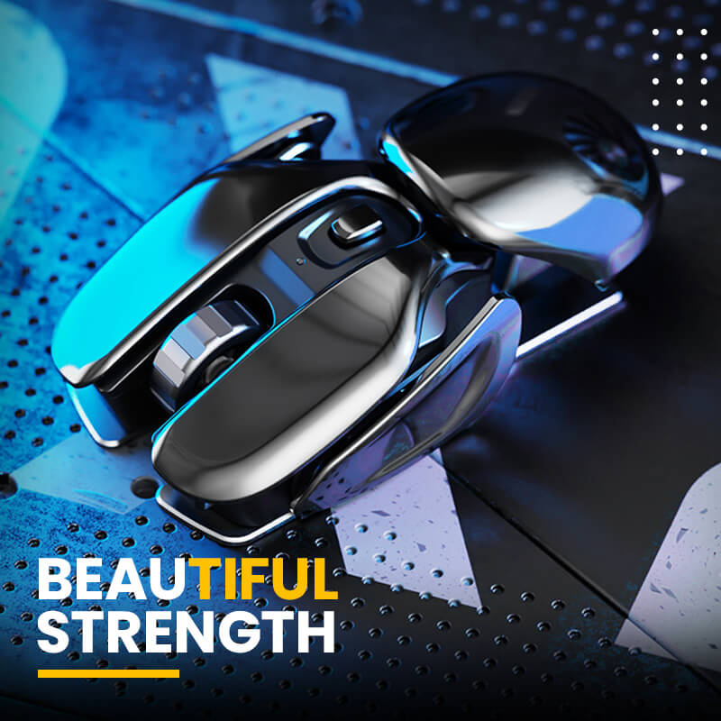 🔥Vendita calda 49% di sconto🔥Mouse in metallo ergonomico wireless