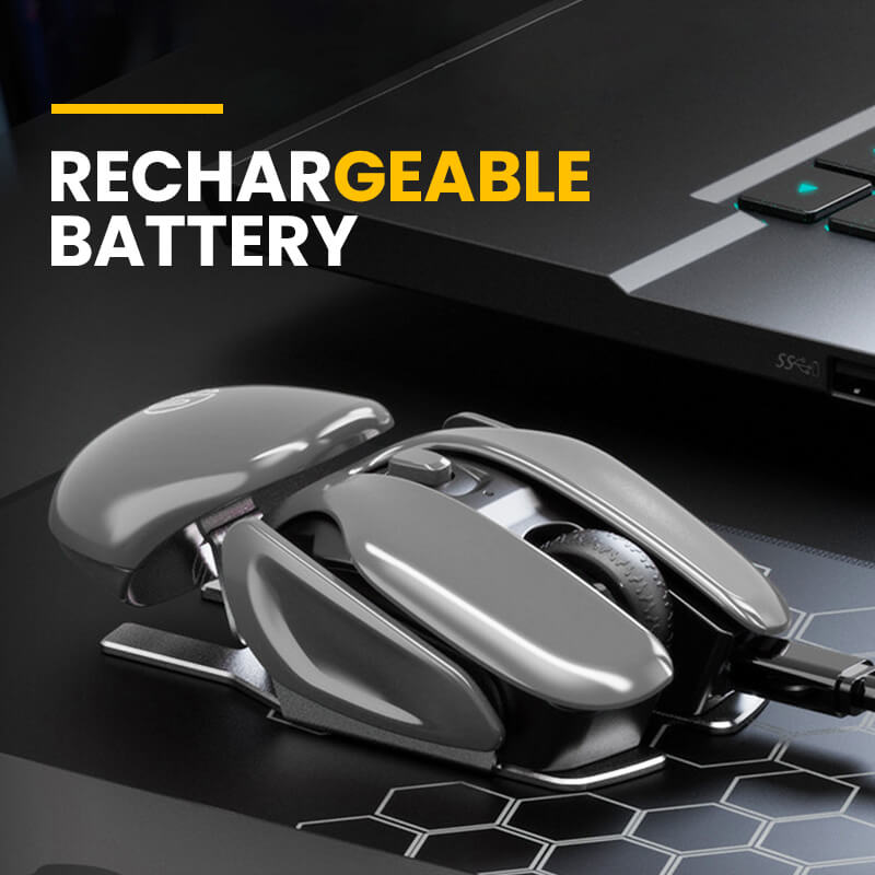 🔥Vendita calda 49% di sconto🔥Mouse in metallo ergonomico wireless