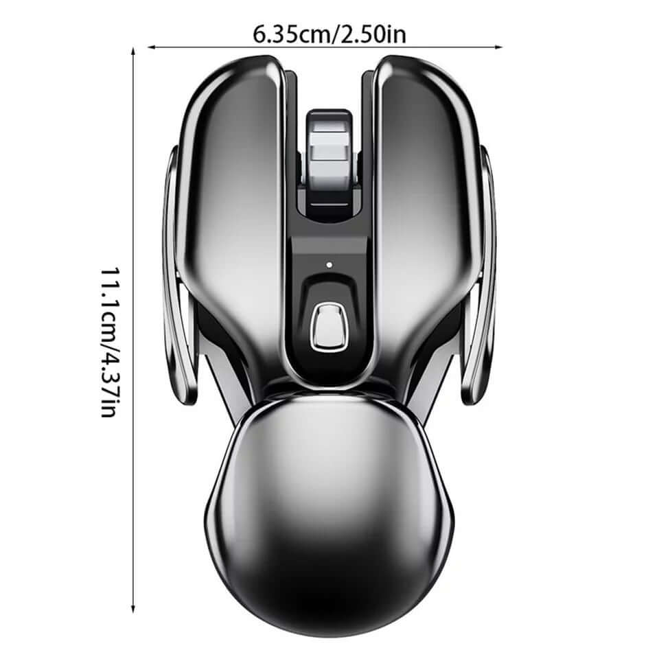 🔥Vendita calda 49% di sconto🔥Mouse in metallo ergonomico wireless