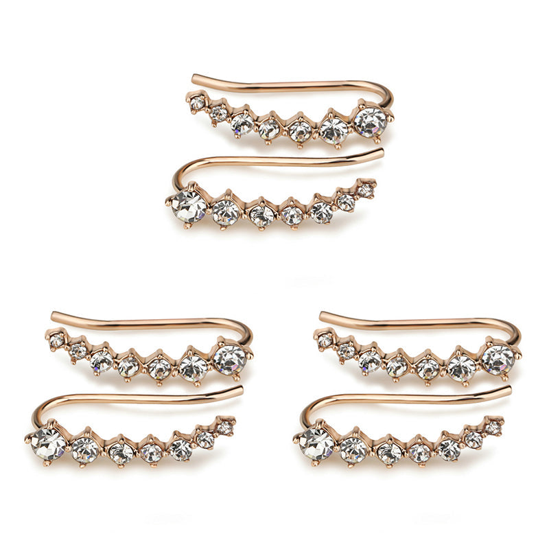 Orecchino con sette stelle e diamanti