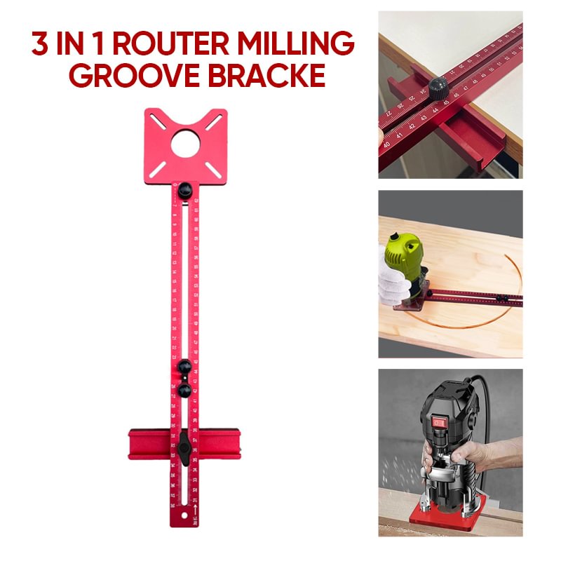 🔥Vendita calda 49% di sconto🔥3 in 1 Router fresatura scanalatura Bracke