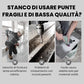 🔥🔥Kit di Punte da Trapano Eccentriche Zigrinate a 4 Taglienti ad Alta Resistenza
