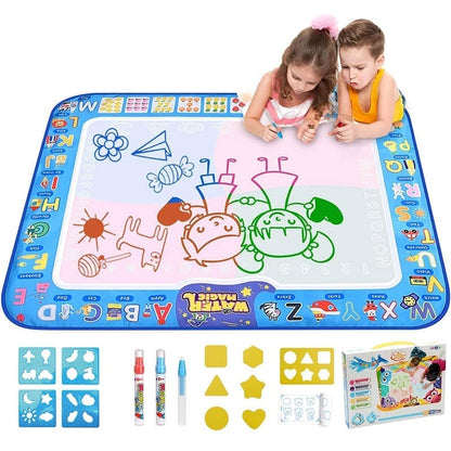 🎁Water Doodle Mat, Aqua Painting Drawing Mat Mess Free Learning Toy Mat