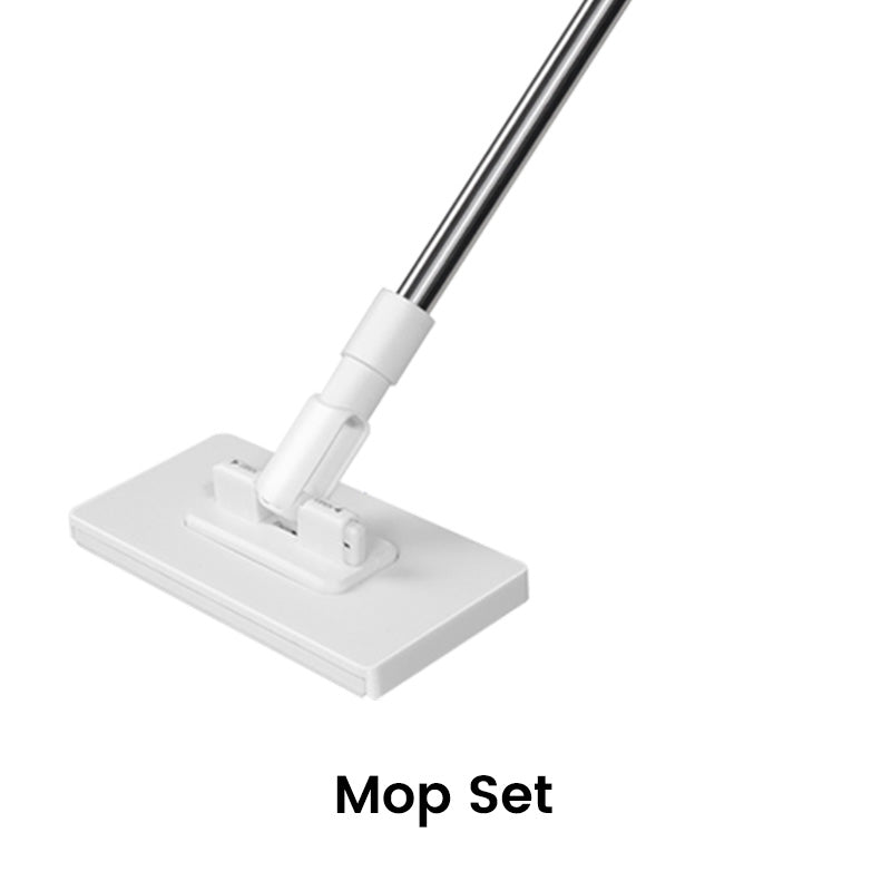 🧹 Serpillère Réutilisable – Pince Biomimétique Auto-Serrante, Manche Télescopique 100 cm, Rotation 360° & Écologique (Multi-Surfaces) !